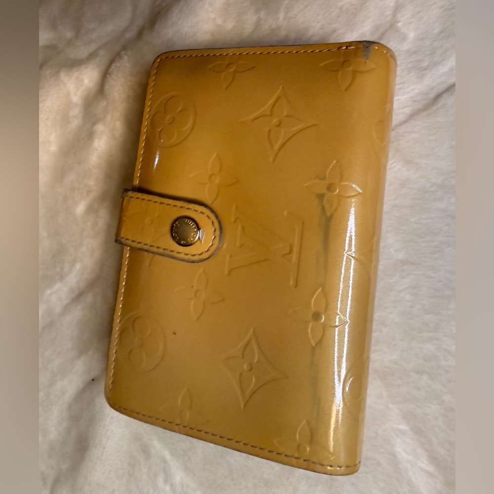 Louis Vuitton Yellow Monogram Vernis Wallet